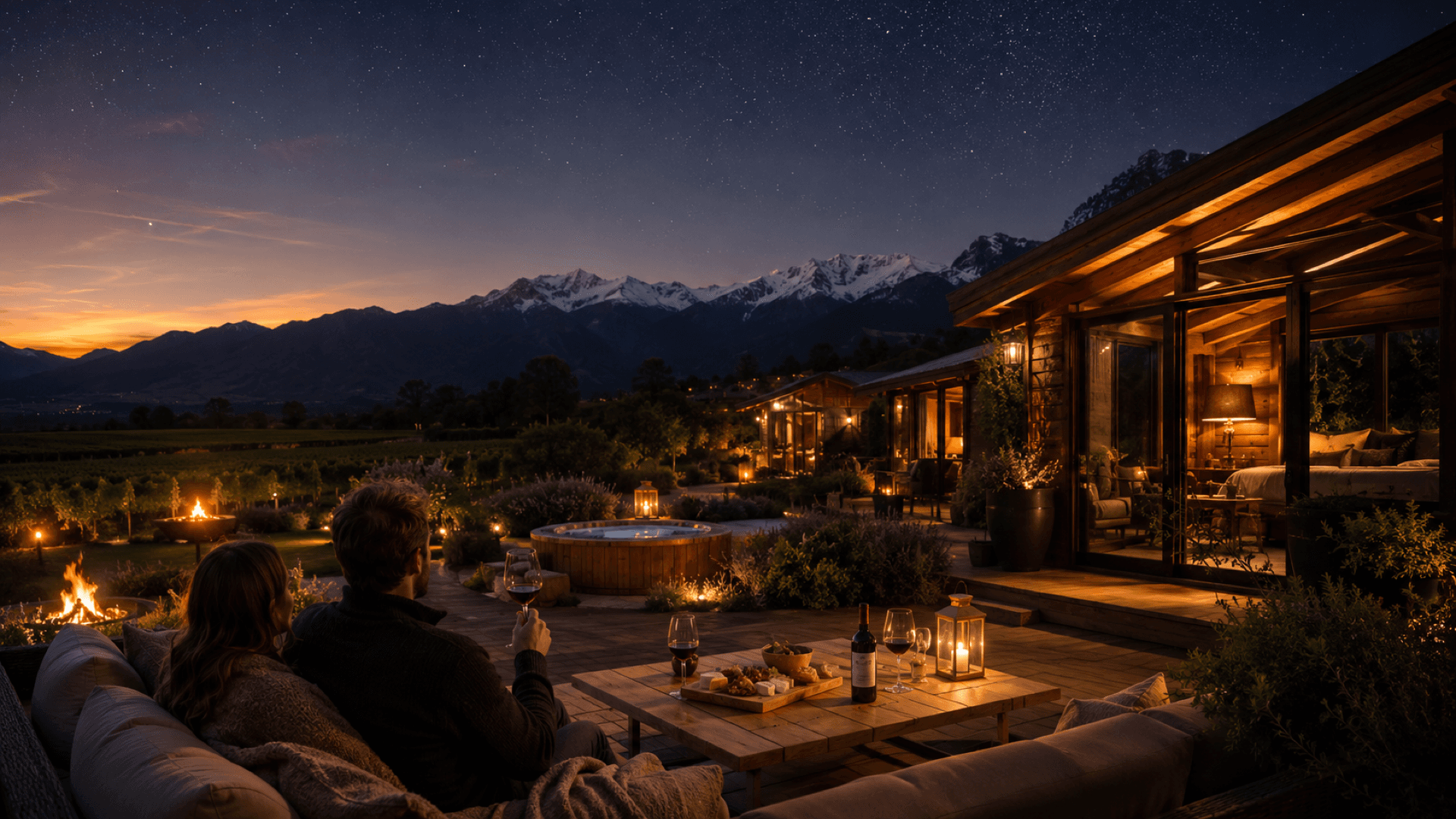 Andes Lodge Escape: Vino, Naturaleza y Cielo Estrellado